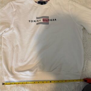 Tommy Hilfiger White Crewneck Sweater for Men